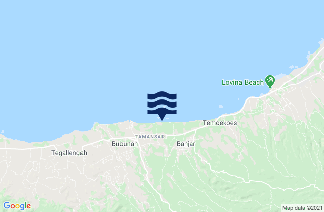 Telaga, Indonesiaの潮見表地図