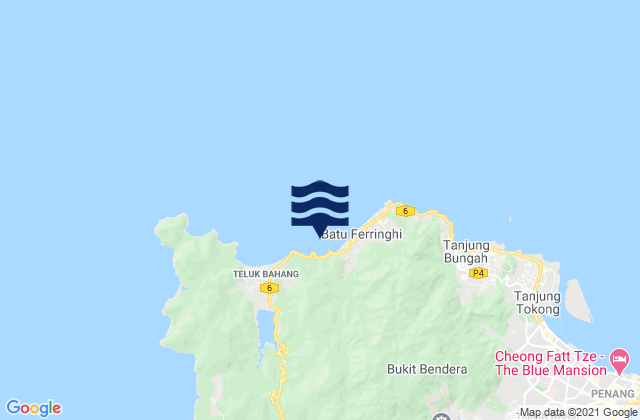 Telaga Batu, Malaysiaの潮見表地図