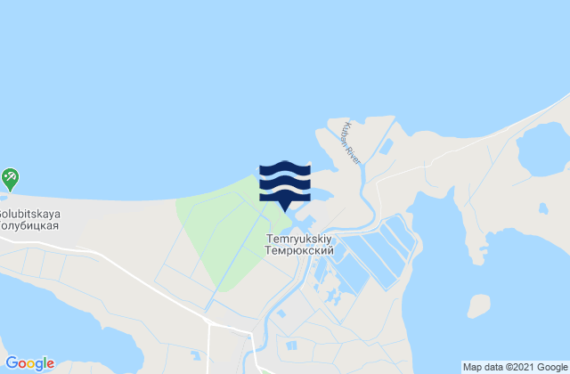 Temryuk, Russiaの潮見表地図