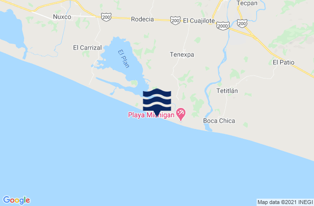 Tenexpa, Mexicoの潮見表地図