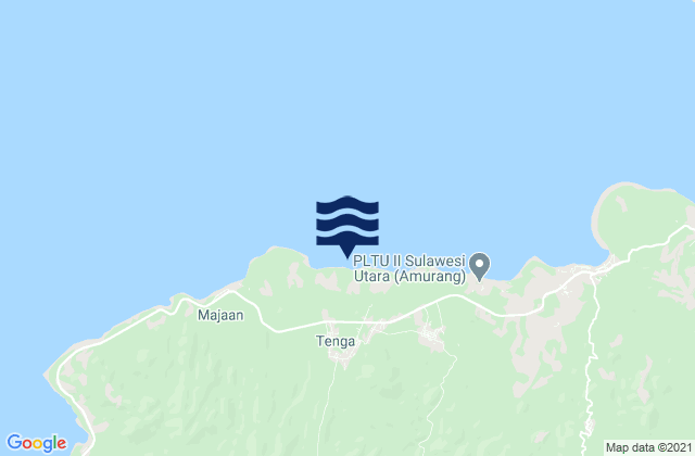 Tenga, Indonesiaの潮見表地図