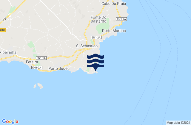 Terceira - Contendas, Portugalの潮見表地図