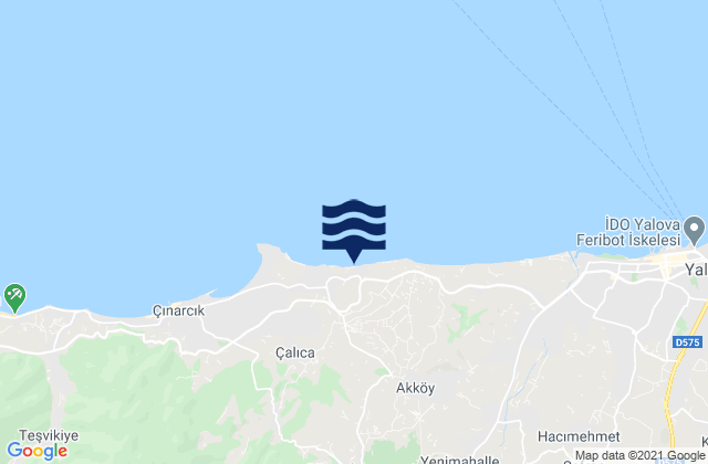 Termal, Turkeyの潮見表地図