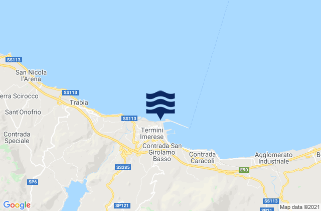 Termini Imerese Port, Italyの潮見表地図