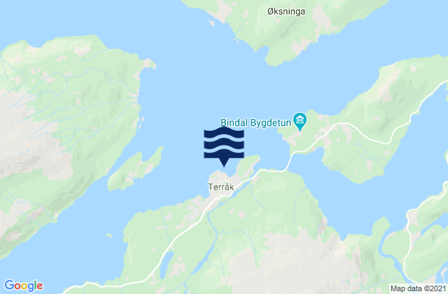 Terråk, Norwayの潮見表地図