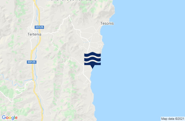 Tertenia, Italyの潮見表地図