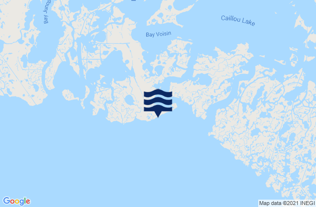 Texas Gas Platform Caillou Bay, United Statesの潮見表地図