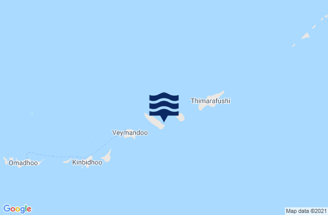Thaa Atholhu, Maldivesの潮見表地図