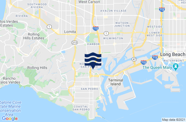 The Battery Harbor, United Statesの潮見表地図