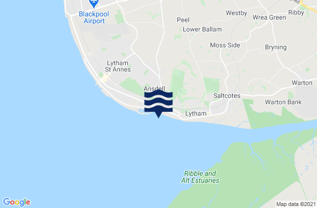The Cove, United Kingdomの潮見表地図