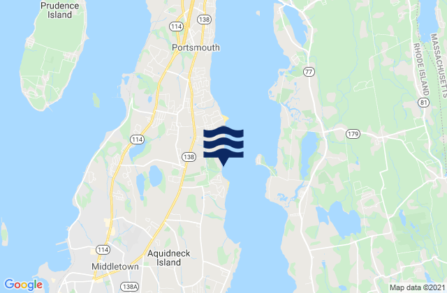 The Glen, United Statesの潮見表地図