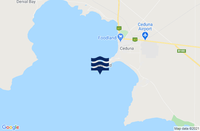 Thevenard, Australiaの潮見表地図