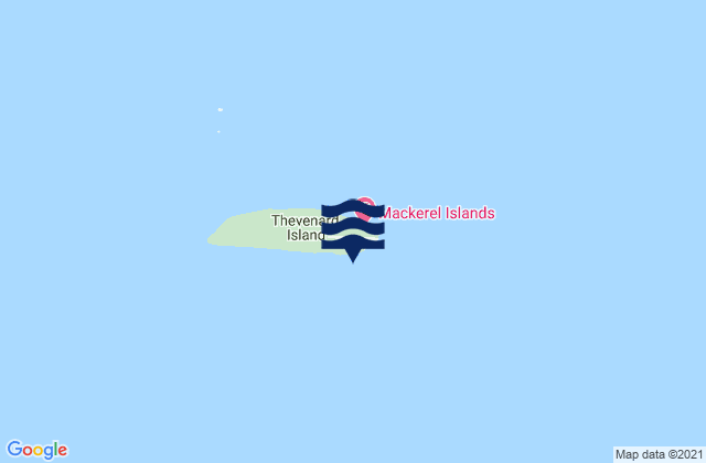 Thevenard Island, Australiaの潮見表地図