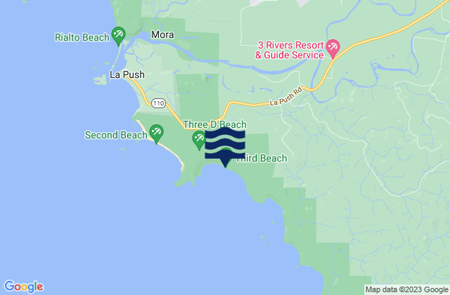 Third Beach, United Statesの潮見表地図