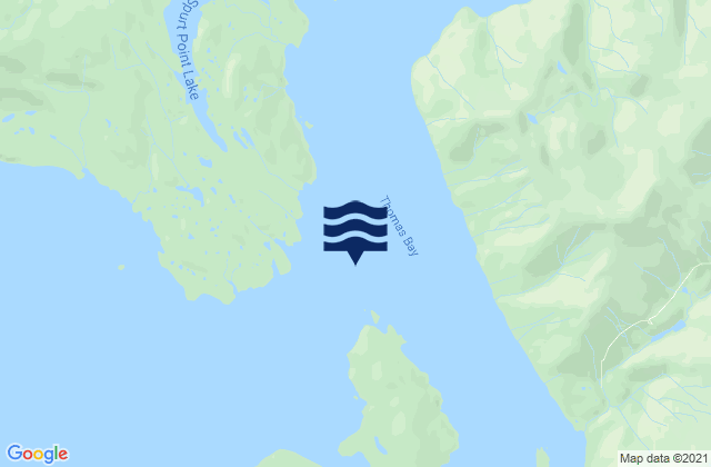 Thomas Bay, United Statesの潮見表地図