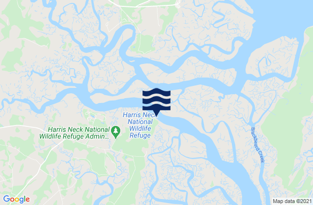 Thomas Landing S. Newport River, United Statesの潮見表地図