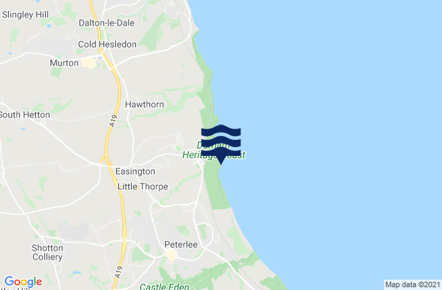 Thornley, United Kingdomの潮見表地図