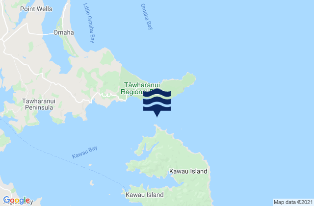 Thornton Light, New Zealandの潮見表地図