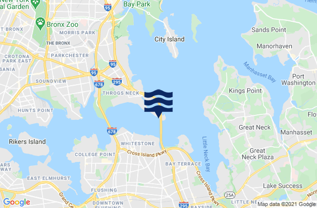 Throgs Neck (Bronx), United Statesの潮見表地図