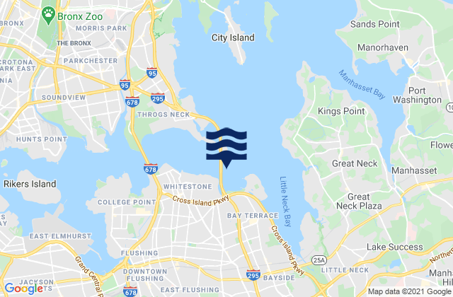 Throgs Neck 0.4 mile south of, United Statesの潮見表地図