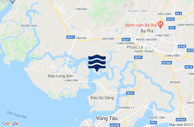 Thành Phố Bà Rịa, Vietnamの潮見表地図