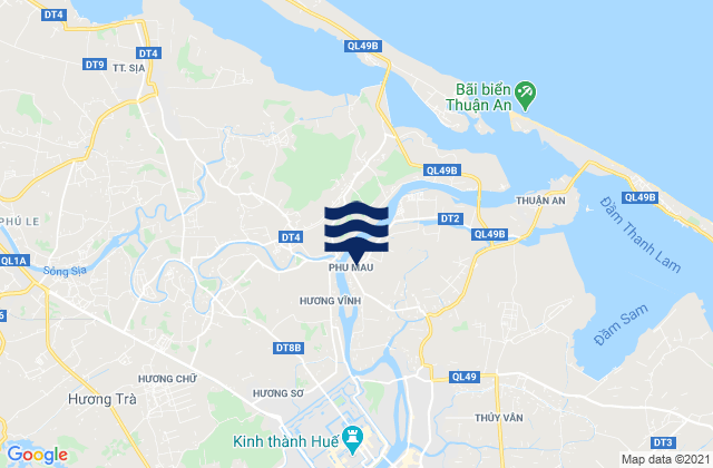 Thành Phố Huế, Vietnamの潮見表地図