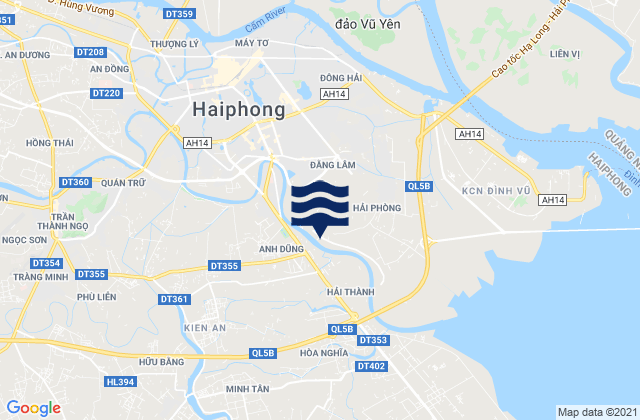 Thành Phố Hải Phòng, Vietnamの潮見表地図