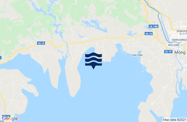 Thành Phố Móng Cái, Vietnamの潮見表地図