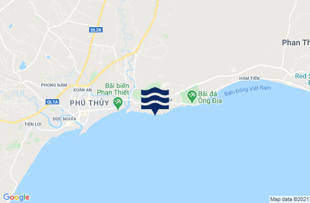 Thành Phố Phan Thiết, Vietnamの潮見表地図