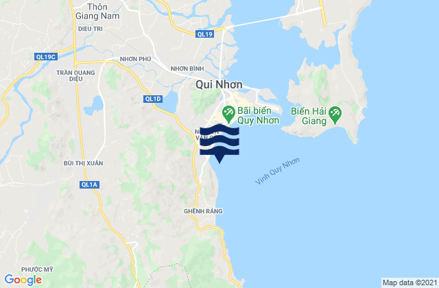Thành Phố Quy Nhơn, Vietnamの潮見表地図