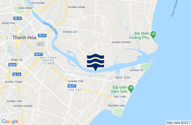 Thành Phố Thanh Hóa, Vietnamの潮見表地図