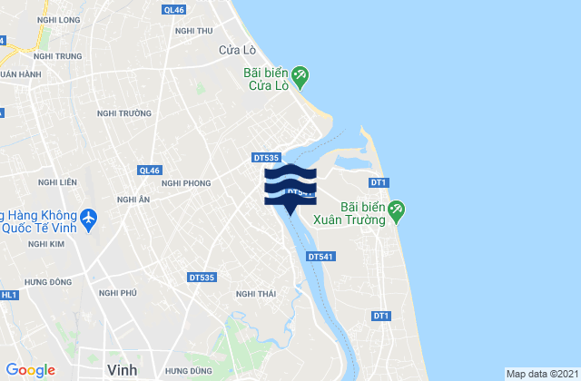Thành Phố Vinh, Vietnamの潮見表地図