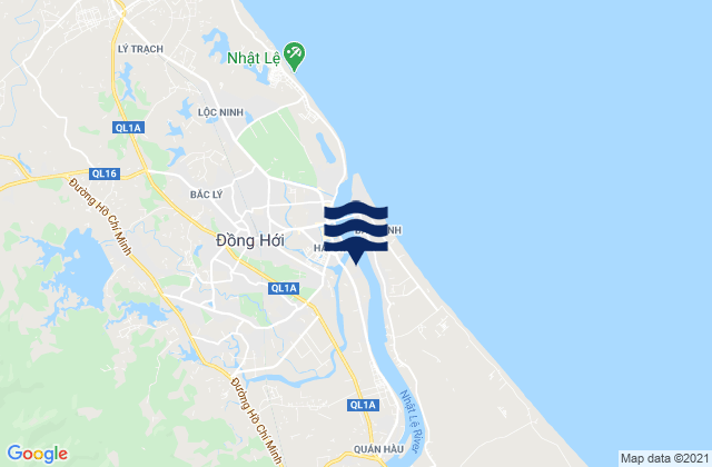 Thành Phố Đồng Hới, Vietnamの潮見表地図