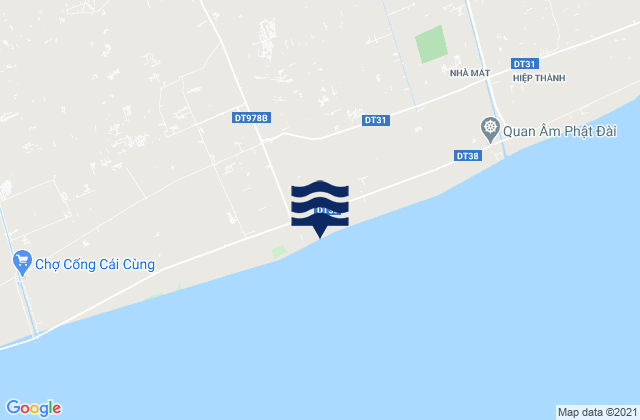 Thị Trấn Hòa Bình, Vietnamの潮見表地図