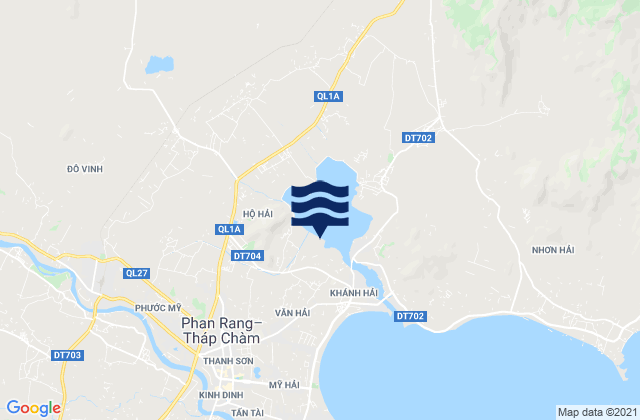 Thị Trấn Khánh Hải, Vietnamの潮見表地図