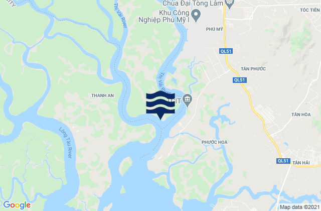 Thị Trấn Phú Mỹ, Vietnamの潮見表地図