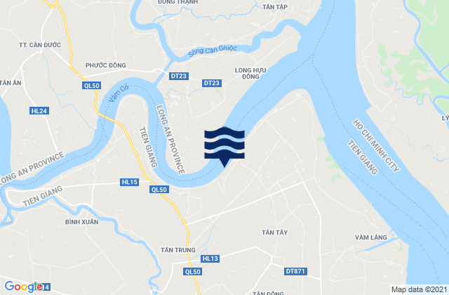 Thị Xã Gò Công, Vietnamの潮見表地図