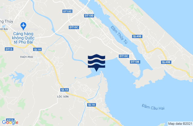 Thị Xã Hương Thủy, Vietnamの潮見表地図