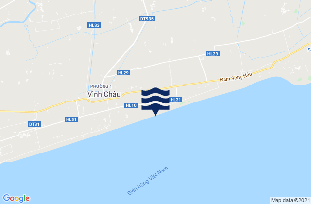 Thị Xã Vĩnh Châu, Vietnamの潮見表地図