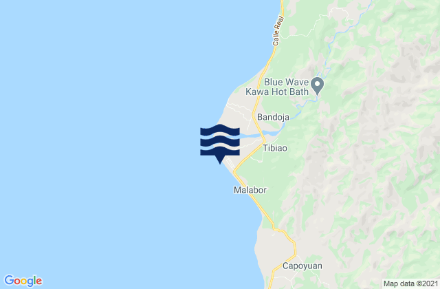 Tibiao, Philippinesの潮見表地図