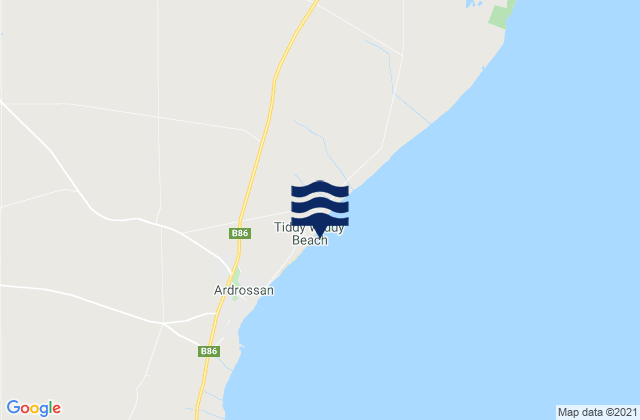 Tiddy Widdy Beach, Australiaの潮見表地図