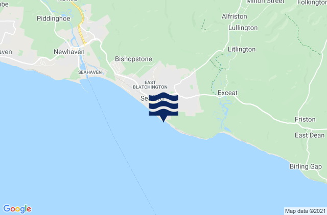 Tidemills, United Kingdomの潮見表地図