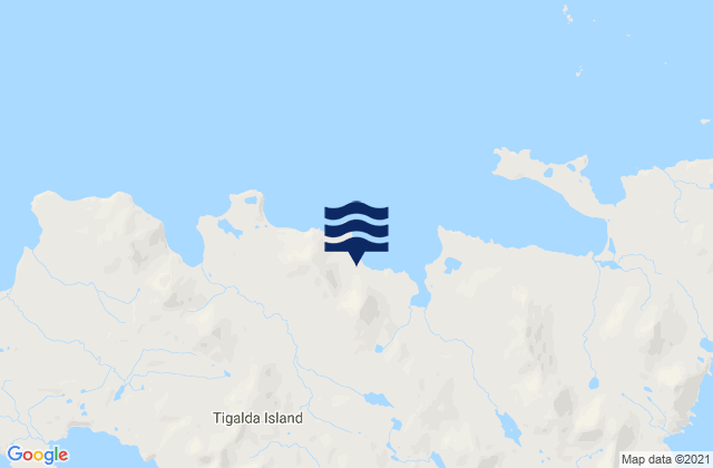 Tigalda Island, United Statesの潮見表地図