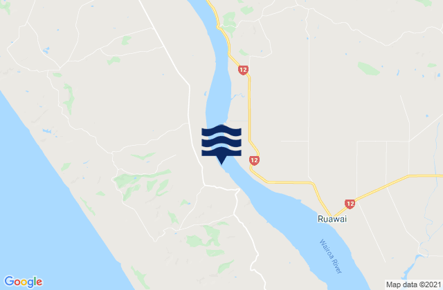 Tikinui, New Zealandの潮見表地図