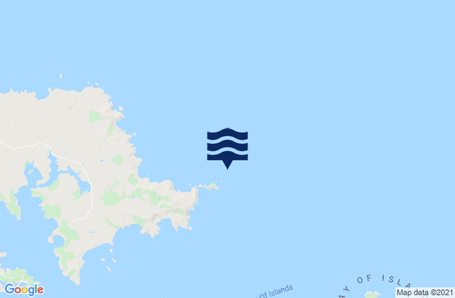 Tikitiki Rock, New Zealandの潮見表地図