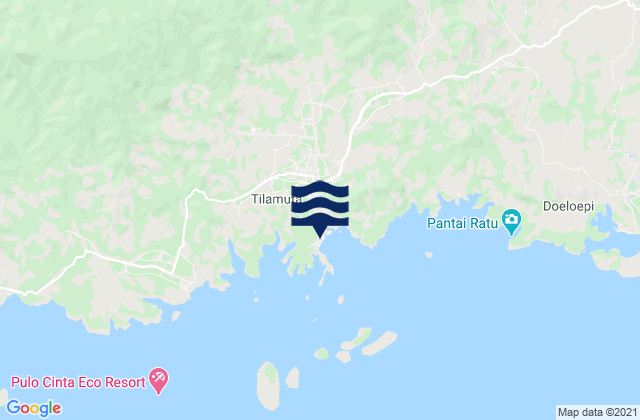 Tilamuta, Indonesiaの潮見表地図