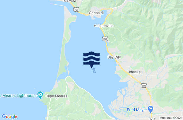 Tillamook Bay, United Statesの潮見表地図