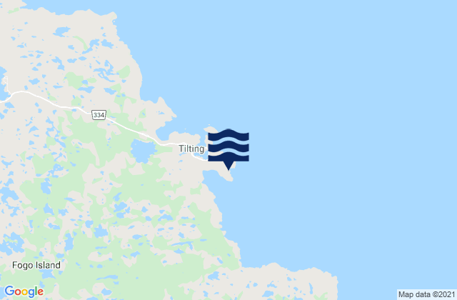 Tilting Harbour, Canadaの潮見表地図