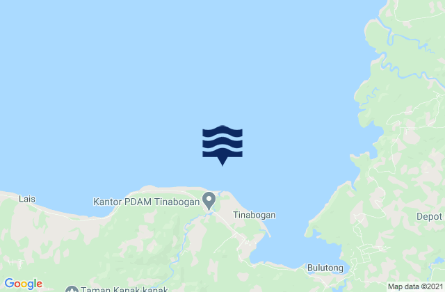 Tinabogan, Indonesiaの潮見表地図