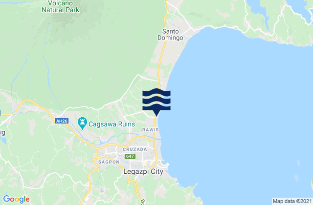 Tinago, Philippinesの潮見表地図